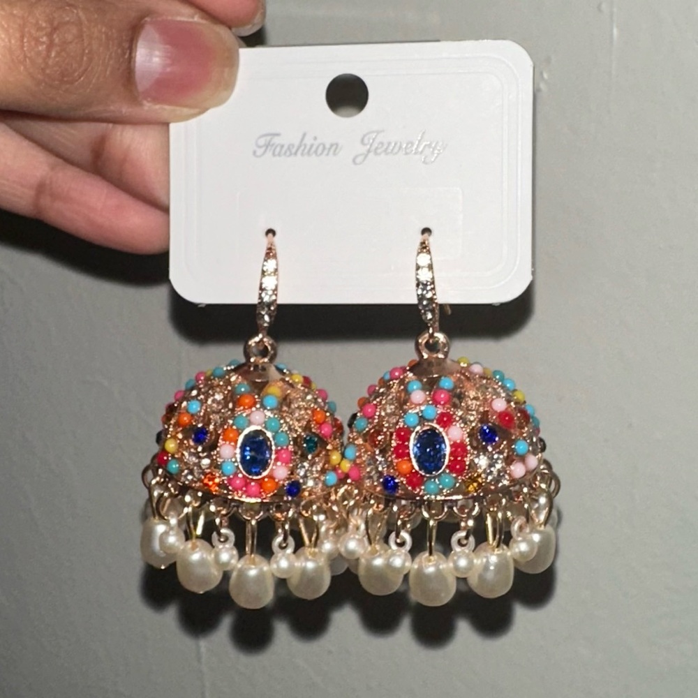 Colorful Earrings Jhumkas